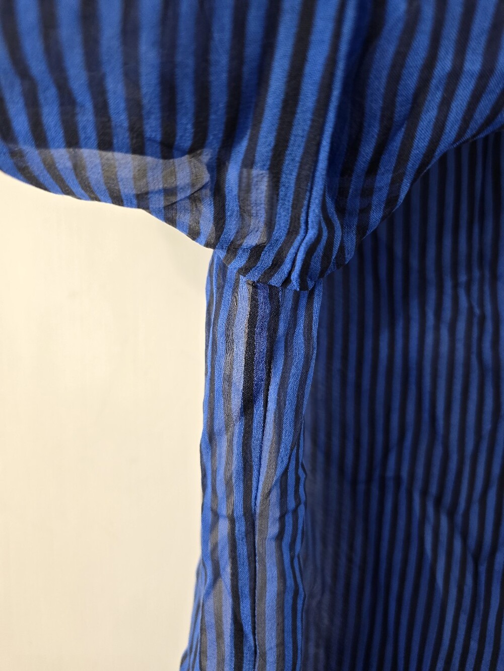 DVF Diane Von Furstenberg Lorelei 2 Silk Button Up Down Stripe Roll Tab Blouse 8 - Picture 6 of 12